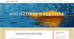 Desktop Screenshot of holisztikusgyogyitas.hu